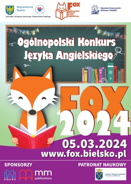 Ogólnopolski Konkurs J. Angielskiego FOX 2024