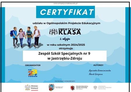 Udział w projekcie ''Empatyczna Klasa''