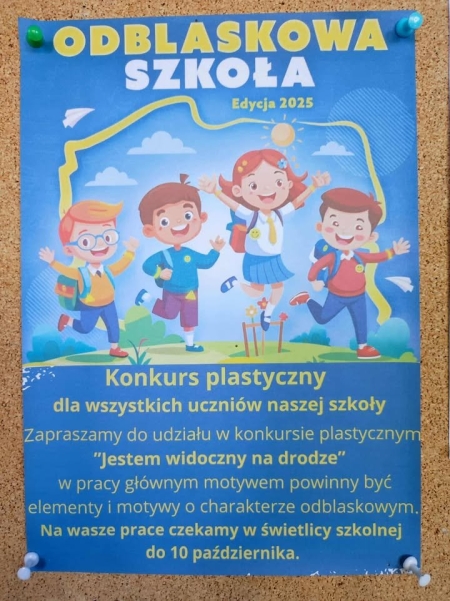 Podsumowanie konkursu plastycznego w ramach akcji „Odblaskowa Szkoła”